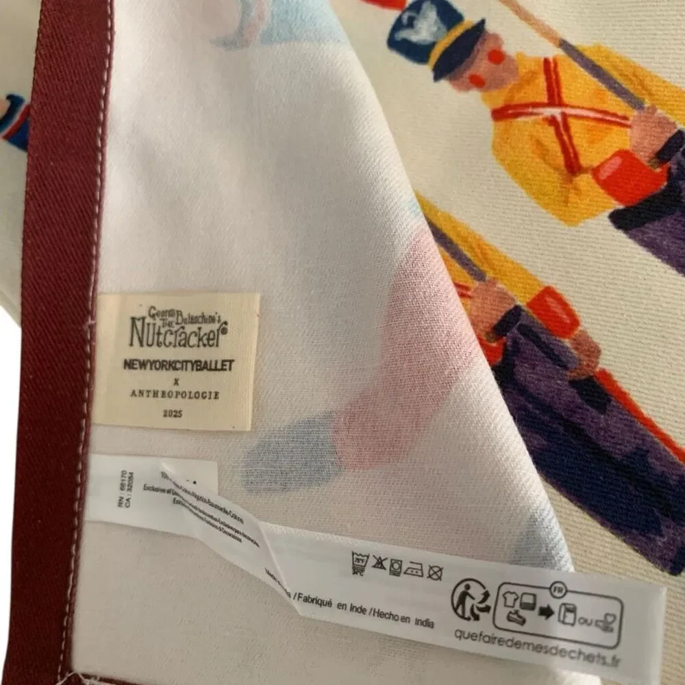 Anthropologie x New York City Ballet Nutcracker Napkins Set of 4 - New Holiday